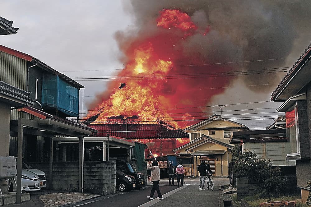 Renjo-ji after the fire, April 24, 2026
