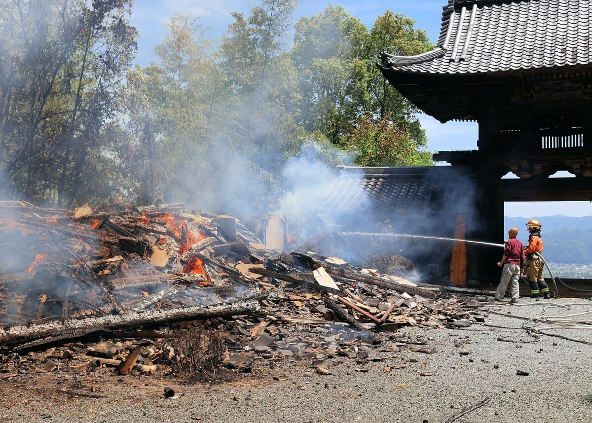 Senju-ji kuri destroyed by fire, June 1, 2026