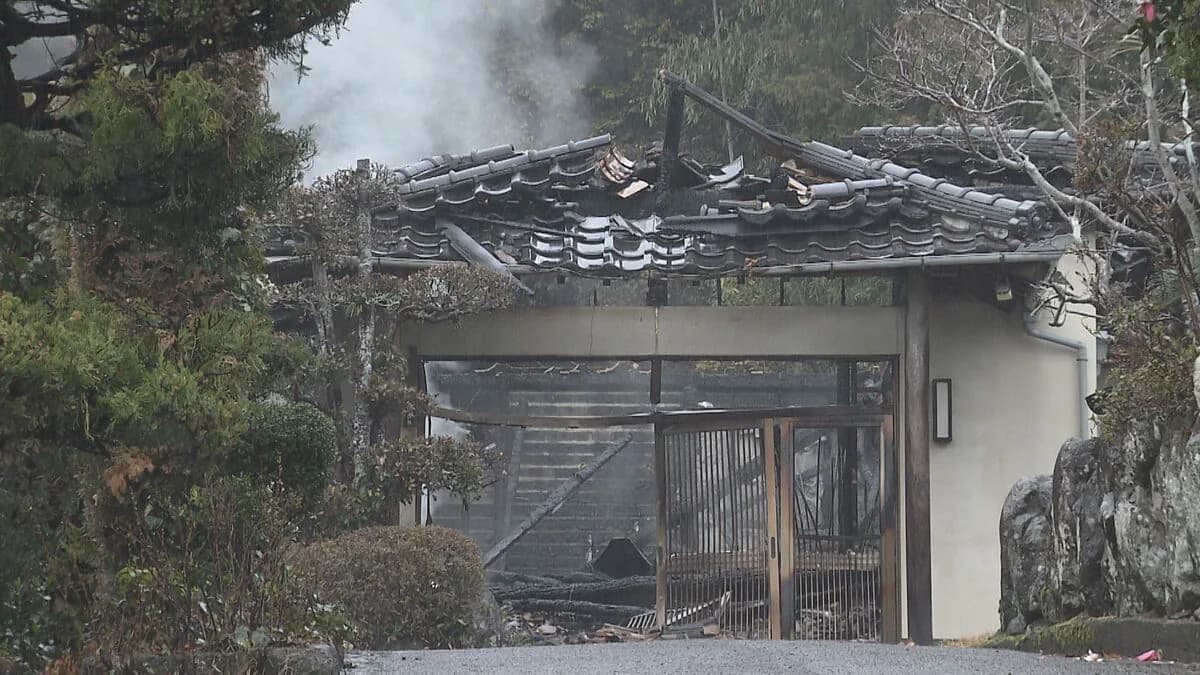 Dairaku-ji residence after the fire, March 25, 2026